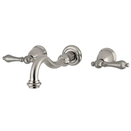Kingston Brass Roman Tub Faucet, Brushed Nickel, Wall Mount KS3028AL